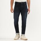 Men's Dark Indigo Skinny Fit Jeans, Dark Blue, small image number null