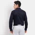 Men's Formal Shirt , नेवी ब्लू, small