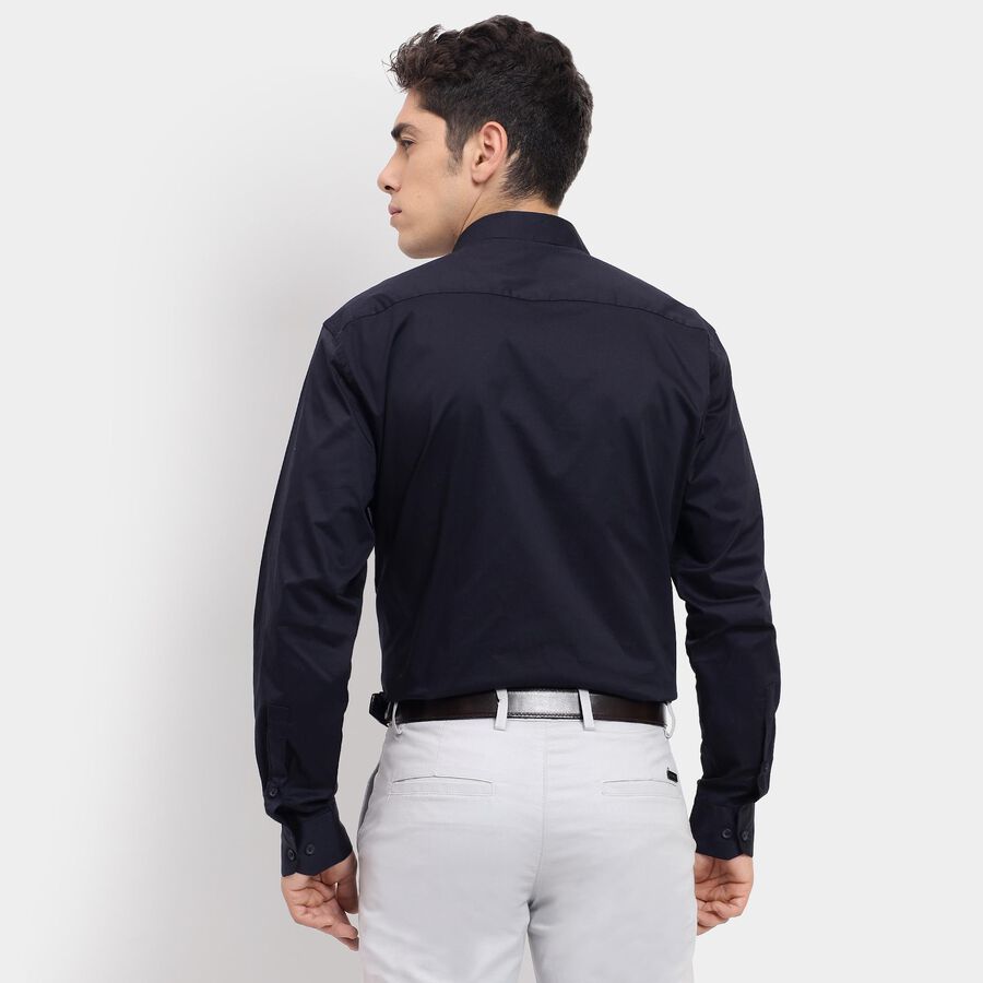 Men's Formal Shirt , नेवी ब्लू, large