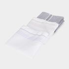 Men Grey Checked Pack of 3 Handkerchief, Dark Grey, small