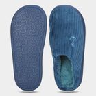 Men's Navy Blue Slip-On Winter Slippers, Navy Blue, small