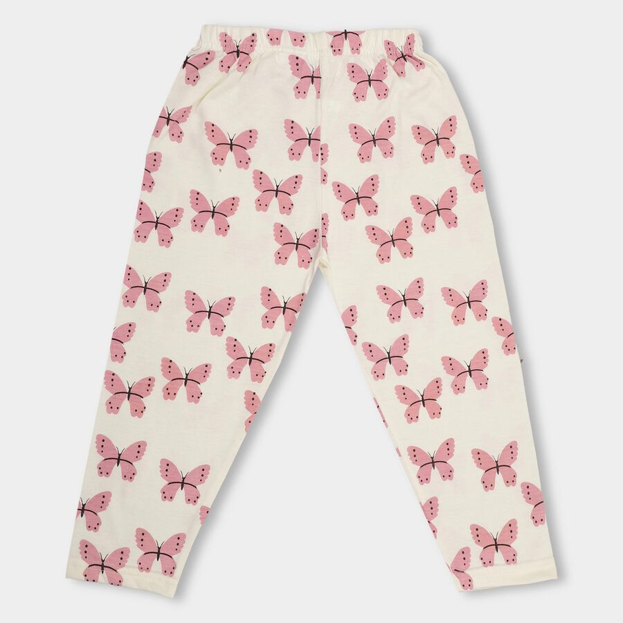 Girls' Pyjama , White, large