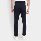 Men's Slim Fit Casual Trousers , Navy Blue, small image number null