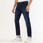 Men's Dark Indigo Slim Fit Classic Jeans, Dark Blue, small