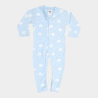 Infants Cotton Printed Bodysuit, Light Blue, small image number null