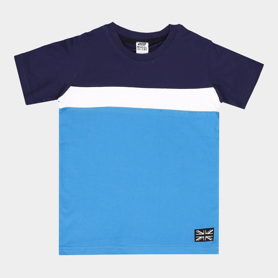 Boys Cotton T-Shirt, रॉयल ब्लू, large image number null