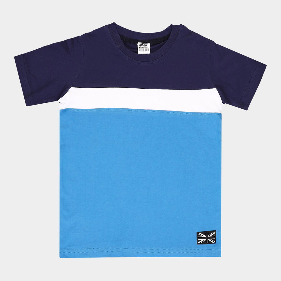 Boys Cotton T-Shirt, Royal Blue, large image number null