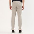 Men's Slim Fit Casual Trousers, Light Grey, small