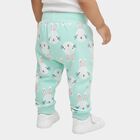 Infants Mint Green Bunny Print Cotton Pyjama, हल्का हरा, small image number null