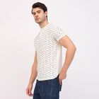 Men's Henley Half Sleeves T-Shirt, White, small image number null