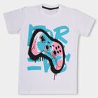 Boys' 100% Cotton Half Sleeves T-Shirt , सफ़ेद, small image number null
