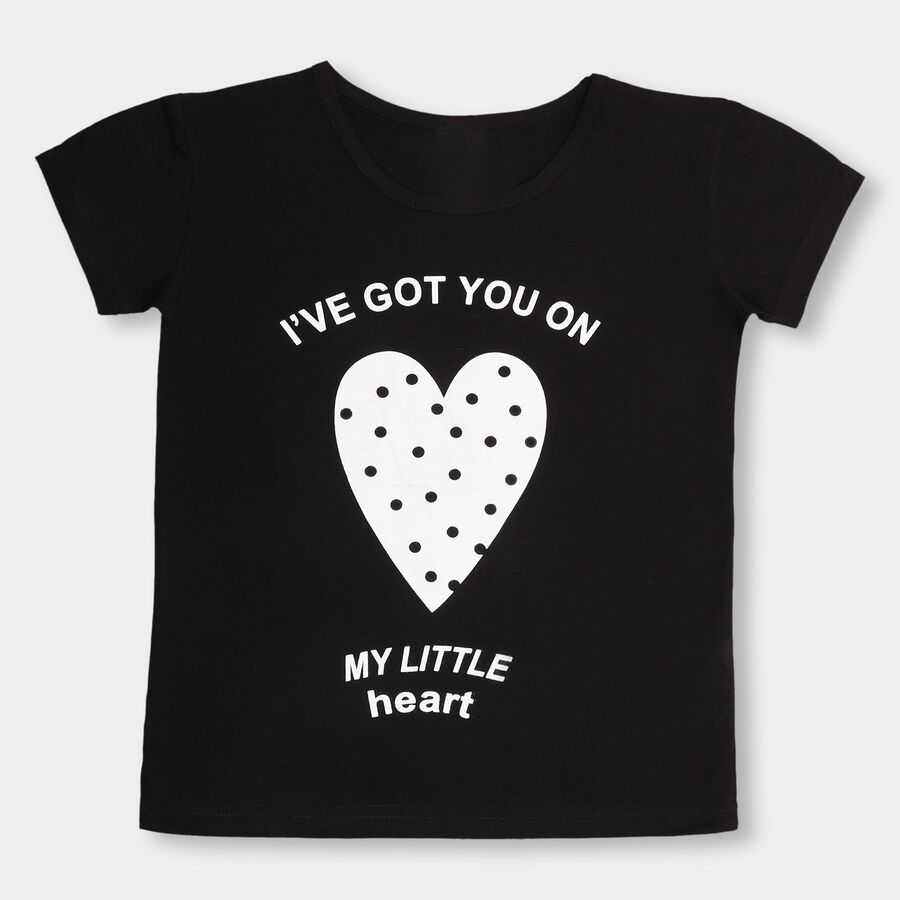 Girls' T-Shirt, Black, large image number null
