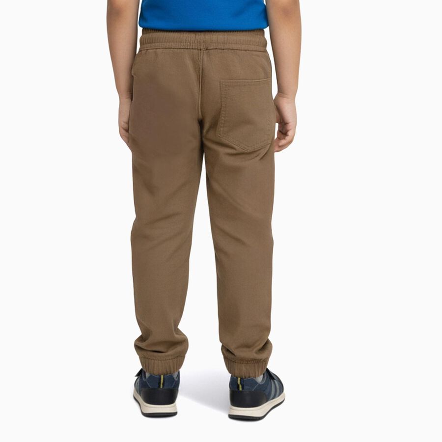 Boys' 100% Cotton Trouser, Khaki, large image number null