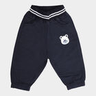 Infants Cotton Solid Trousers, Navy Blue, small image number null