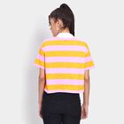 Ladies' 100% Cotton Crop  Top, गुलाबी, small image number null