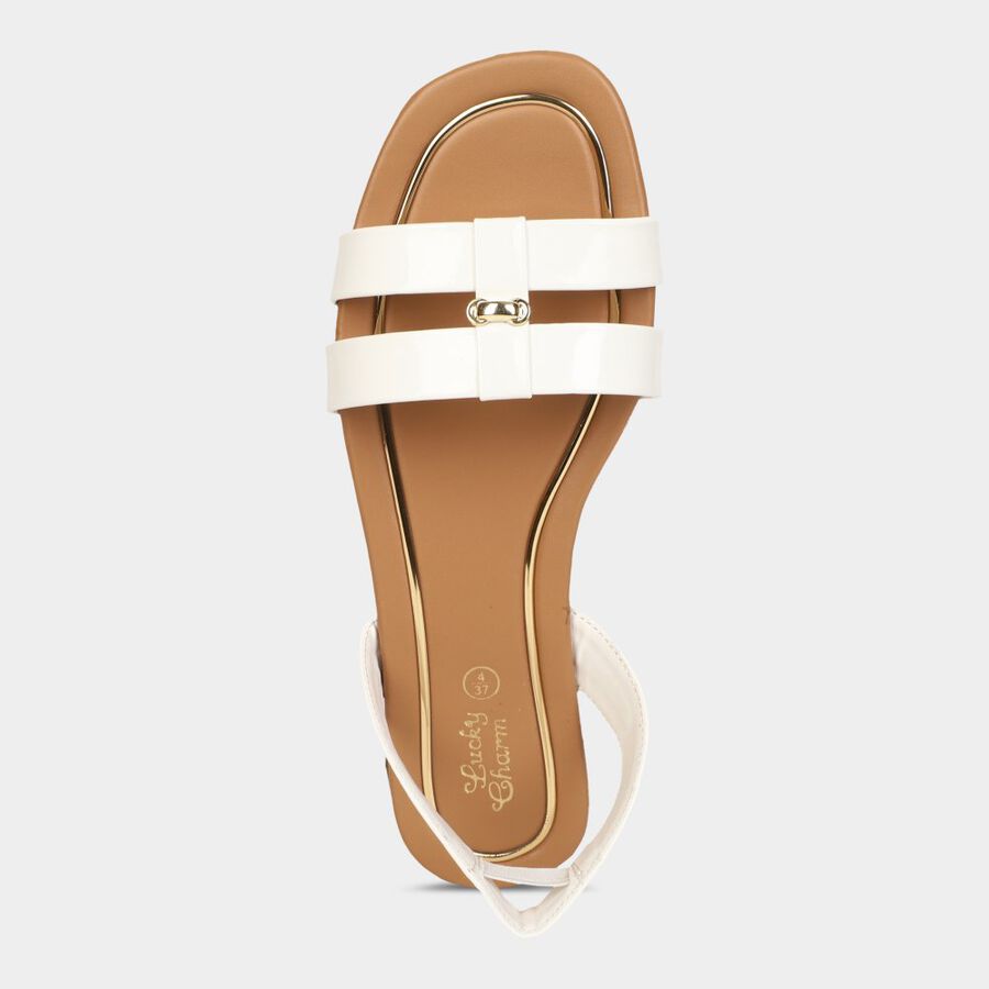 Womens Sandals, सफ़ेद, large image number null