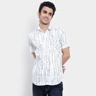 Cotton Printed Casual Shirt, White, small image number null