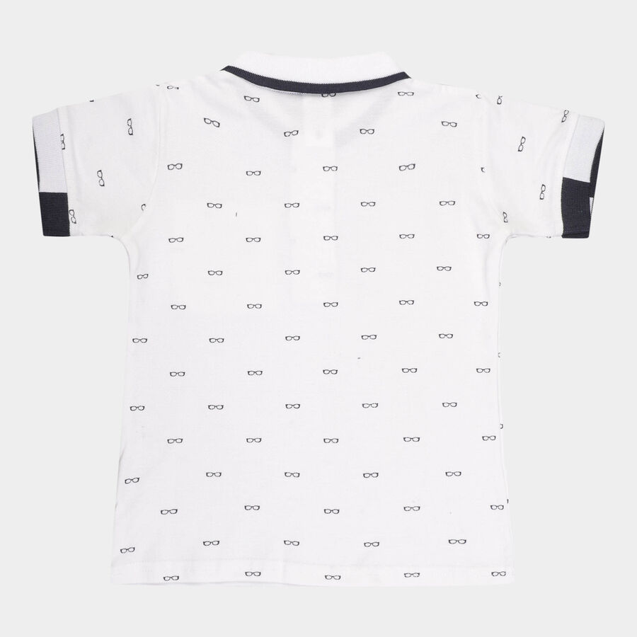 Boys Cotton T-Shirt, White, large image number null