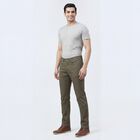 Men's Olive Slim Fit Washed Jeans, Olive, small