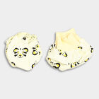Infants' 100% Cotton Gift Set (Cap, Mittens, Booties), Yellow, small
