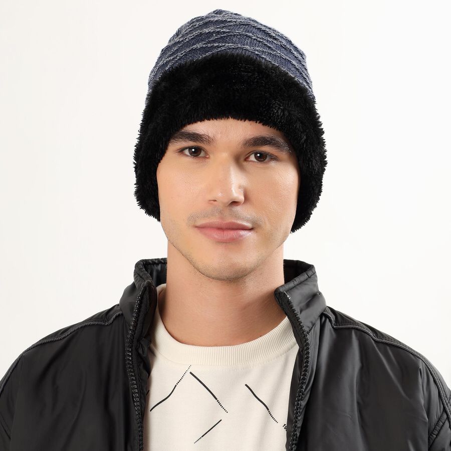 Men's Cap, नेवी ब्लू, large image number null