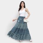 Solid Lehenga Skirt, Light Grey, small image number null