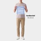 Men's Light Blue Checked Pack of 3 Handkerchief, Mid Blue, small