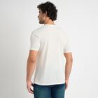 Men's Round Neck Half Sleeves T-Shirt , White, small image number null