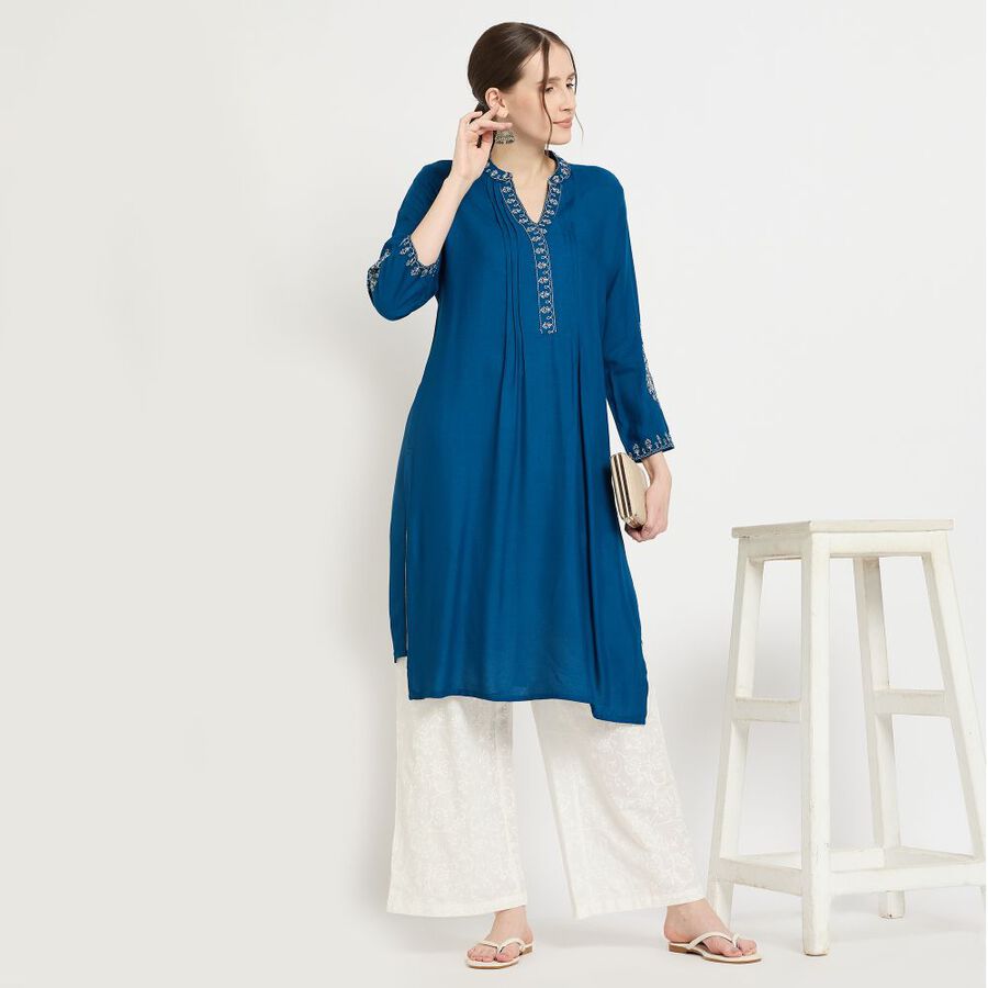 Ladies' Kurta, टील ब्लू, large image number null