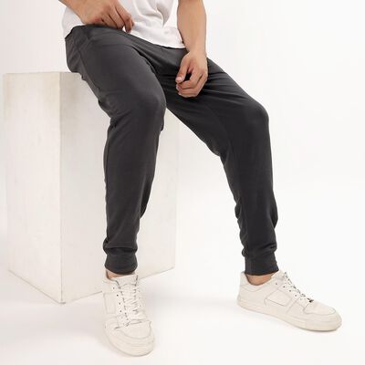Unisex Charcoal Slim Fit Jogger Track Pants