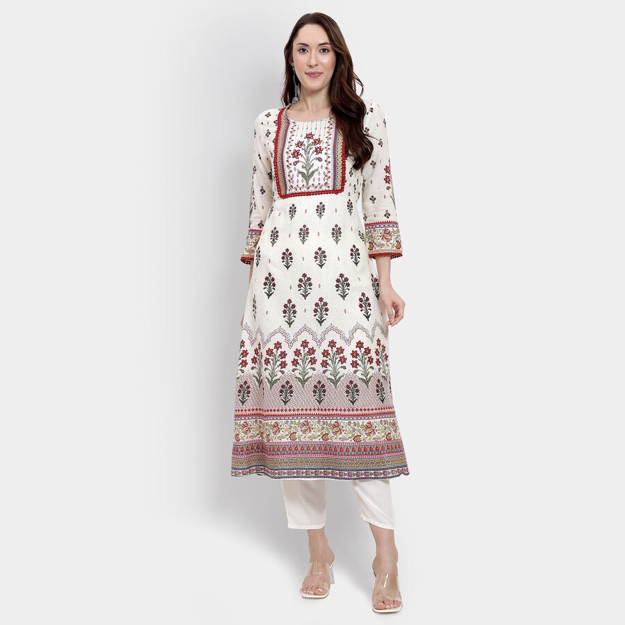 Ladies' Ethnic Set , ऑफ व्हाइट, large image number null