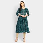 Ladies' Kurta, Teal Blue, small image number null