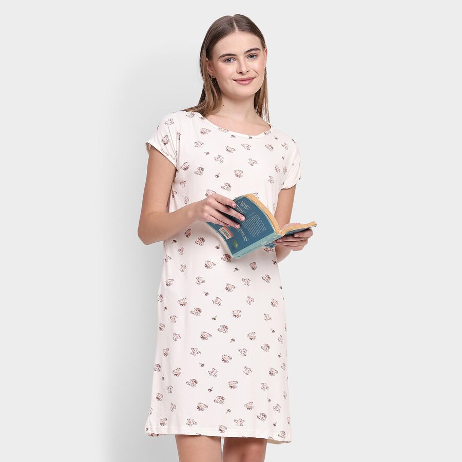 Ladies' Nighty , Beige, large image number null