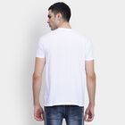 Men's Round Neck Half Sleeves T-Shirt, White, small image number null