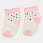 Infants Cotton Stripes Socks, Pink, small image number null