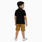 Boys' Woven Baba Suit, Black, small image number null