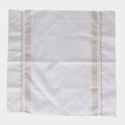 Men's White Solid Pack of 1 Handkerchief, सफ़ेद, small