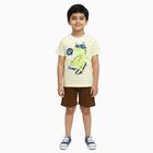 Boys' 100% Cotton Knit Baba Suit, Yellow, small image number null