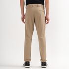 Men's Slim Fit Casual Trousers, Beige, small image number null
