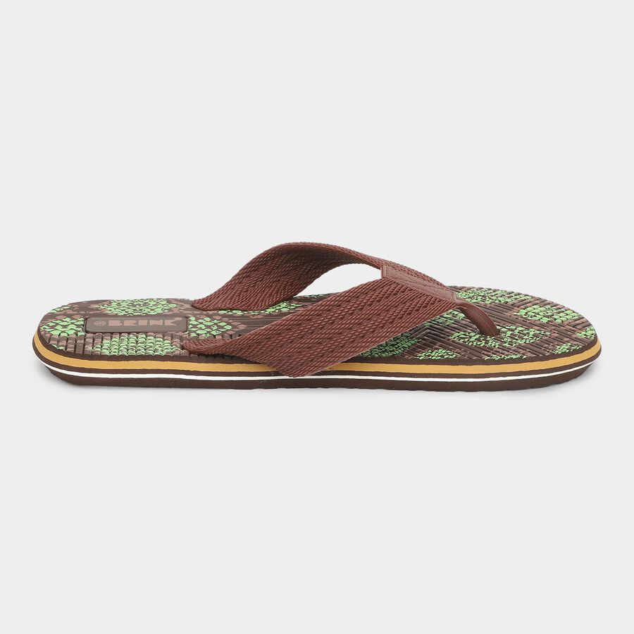 Men's V Strap Slipper, भूरा, large image number null