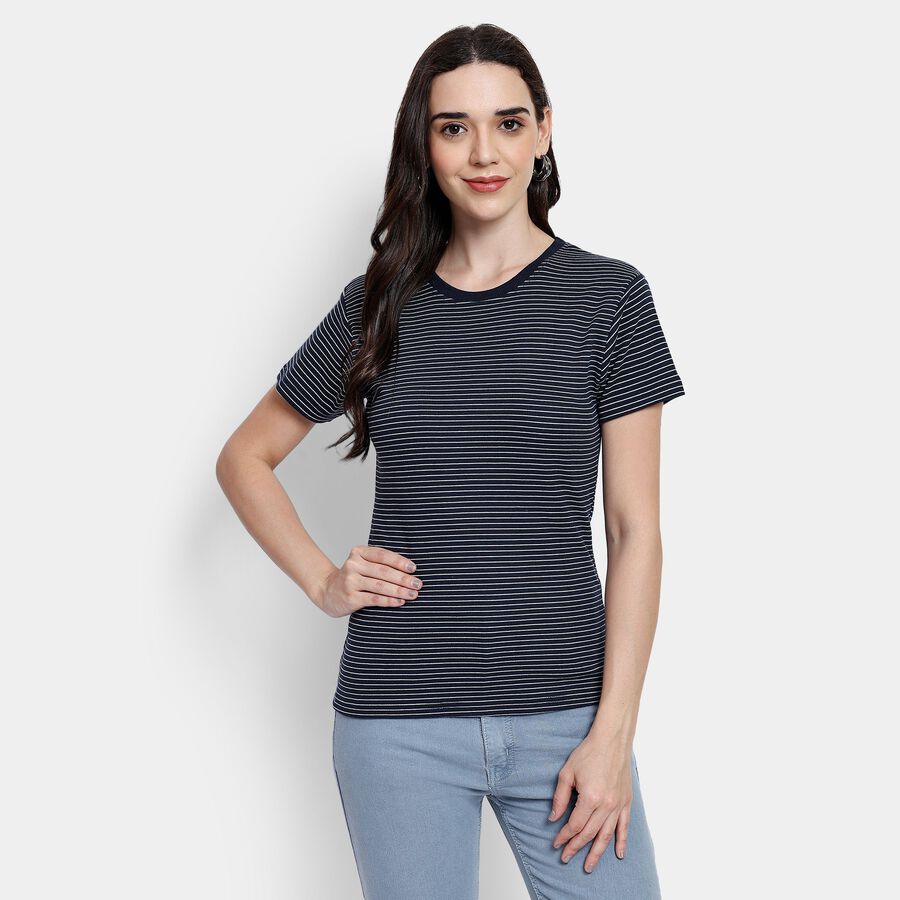 Ladies' Top, Navy Blue, large image number null