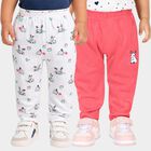 Infants' Pink Straight Fit Bunny Print Pyjama, Pink, small