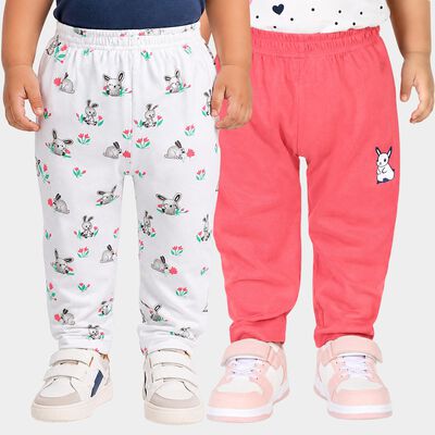 Infants' Pink Straight Fit Bunny Print Pyjama