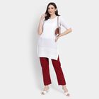 Ladies' 100% Cotton Palazzos , मरून, small image number null