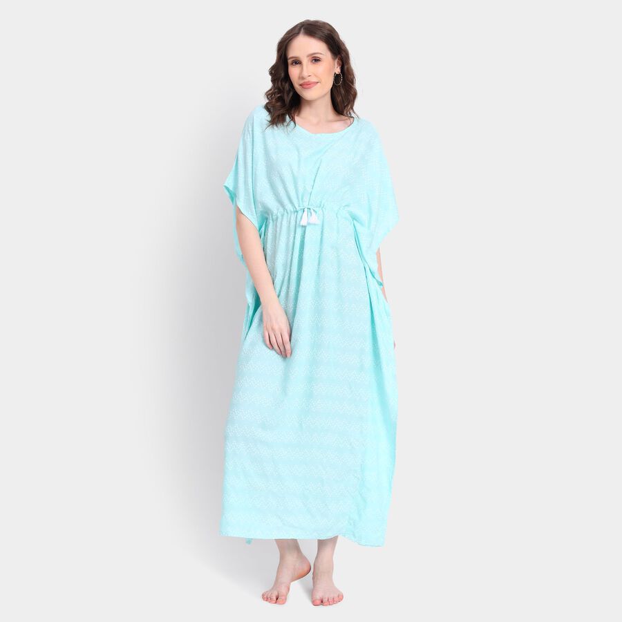 Ladies' Nighty, हल्का हरा, large image number null