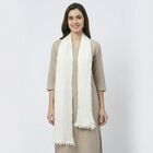 Women's White Solid Dupatta, सफ़ेद, small