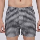 Men's Navy Blue Regular Fit Solid Boxers, Navy Blue, small