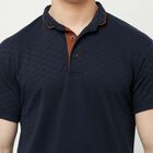 सॉलिड पोलो शर्ट, Navy Blue, small image number null