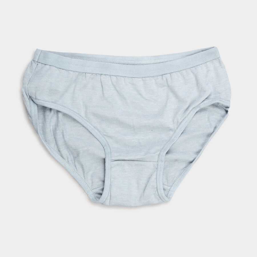 Girls Cotton Solid Panty, Light Blue, large image number null