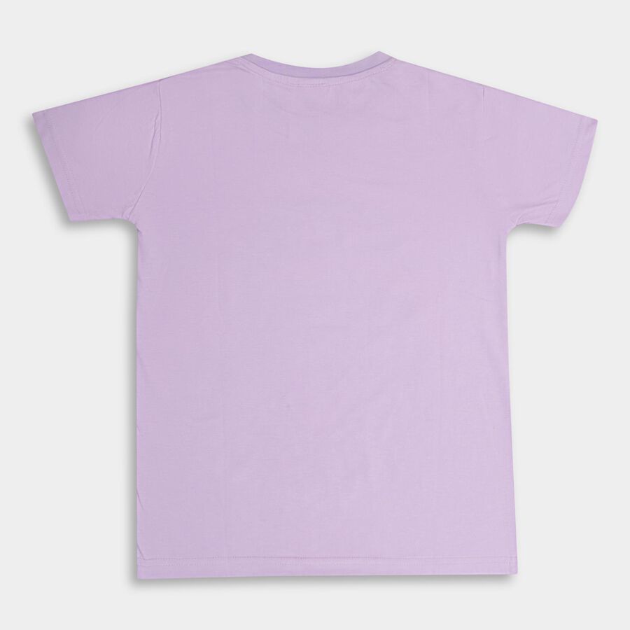 Boys' Half Sleeves T-Shirt , Lilac, large image number null